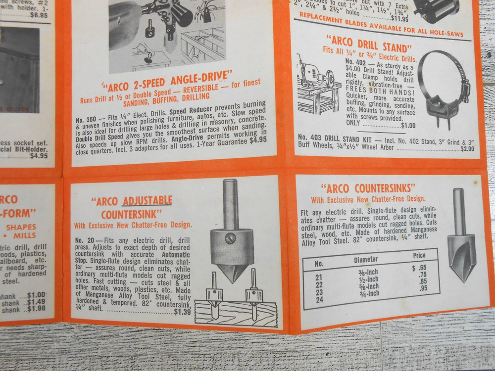 VTG Arco Do It Yourself DIY Workshop Tools Information Brochure Catalog