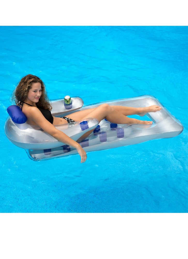 Inflatable Chaise Lounger 66” - Deep Blue