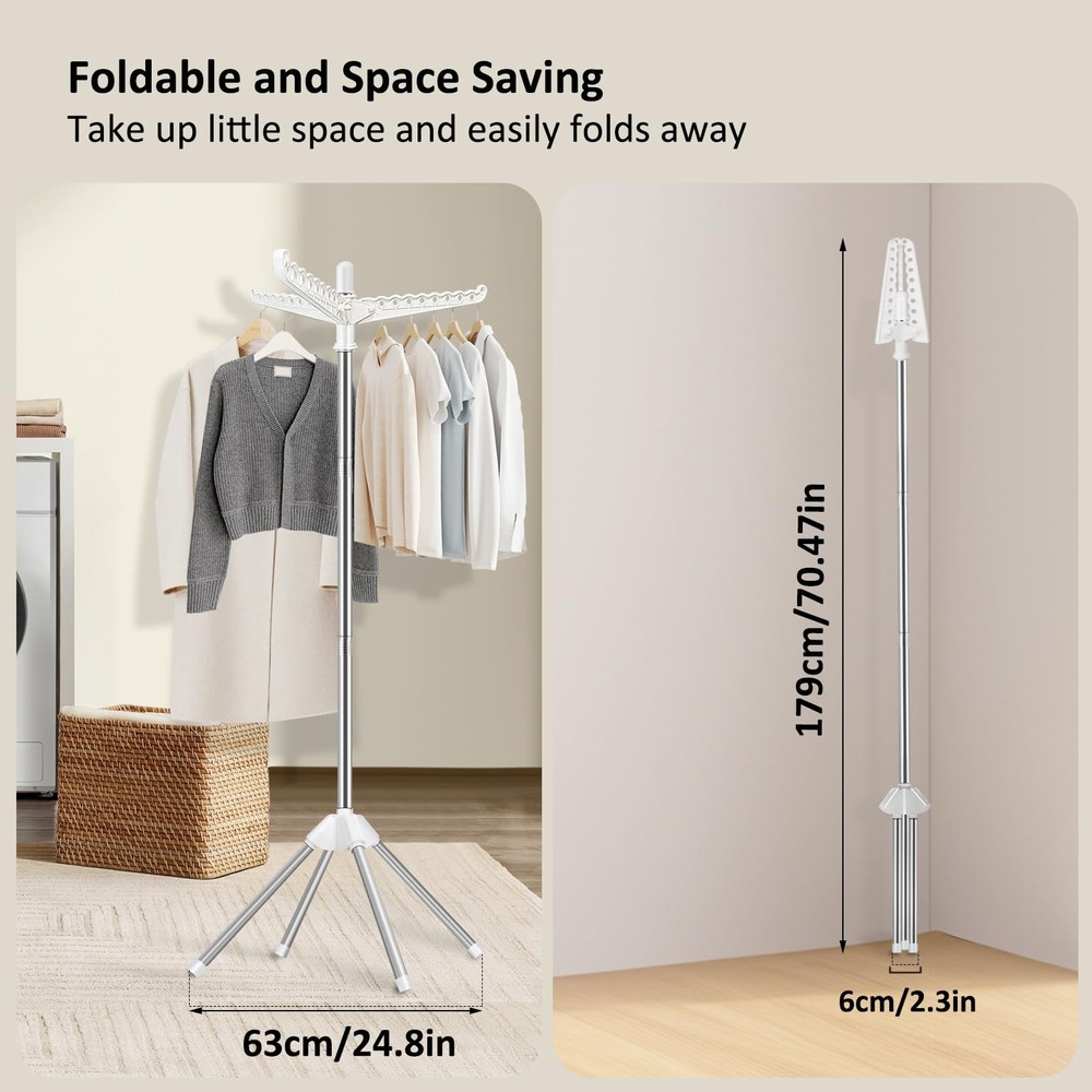 Clothes Drying Rack, Foldable Drying Rack Clothing, Laundry Drying Rack, 59-I...