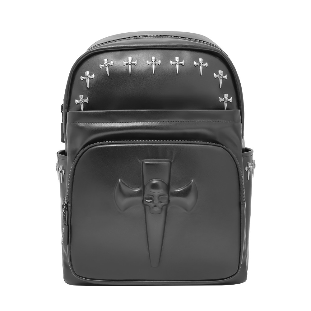 PU leather Multi-Functional Waterproof Motorcycle Backpack Travel Bag