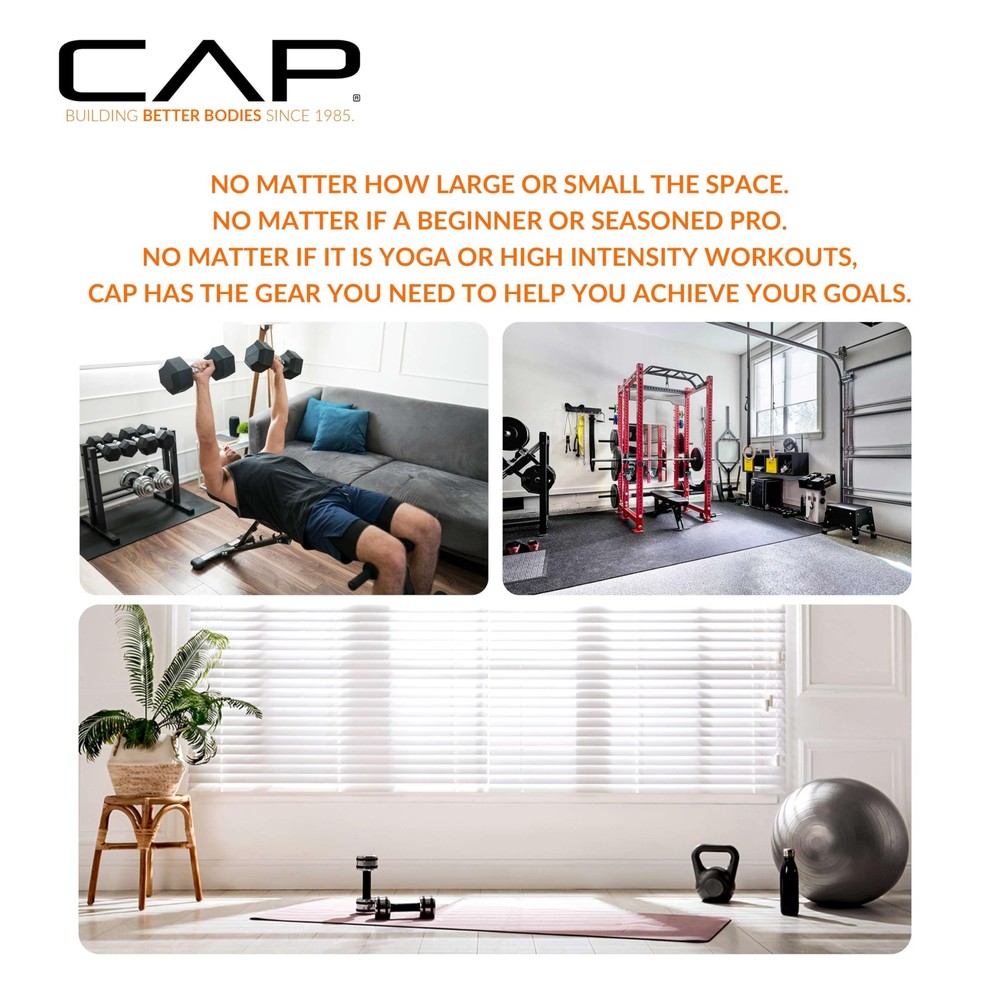 CAP Barbell Power Rack w/ Pull Up Bar & Attachments - Squat & Strength Training
