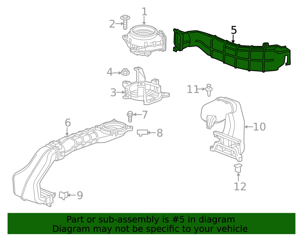 Genuine GM Intake Duct 22833743