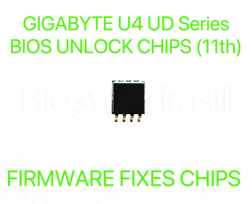 GIGABYTE U4 UD Series, ADMIN NO PASSWORD FIRMWARE FIXES CHIP BIOS CHIP