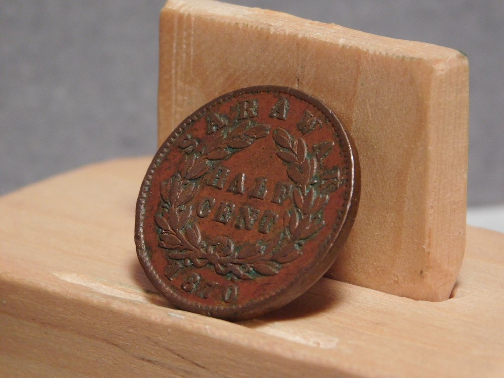 Sarawak half penny 1870