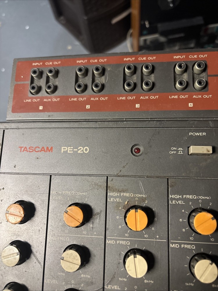 Tascam PE-20 Mixer Powers On