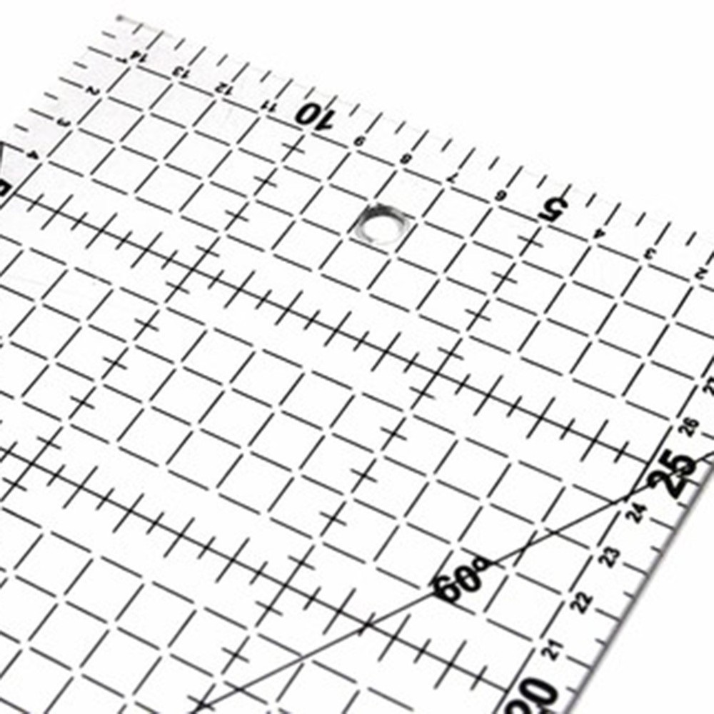 DIY Quilter's Ruler Sewing Ruler Tool with Grid Lines for Easy Precision
