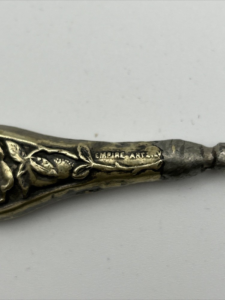 Empire Art Silver Handle Shoe / Clothing Button Hook 7.5”