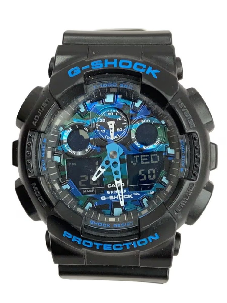 CASIO Quartz Watch G SHOCK Digital Analog Rubber BLK BLK