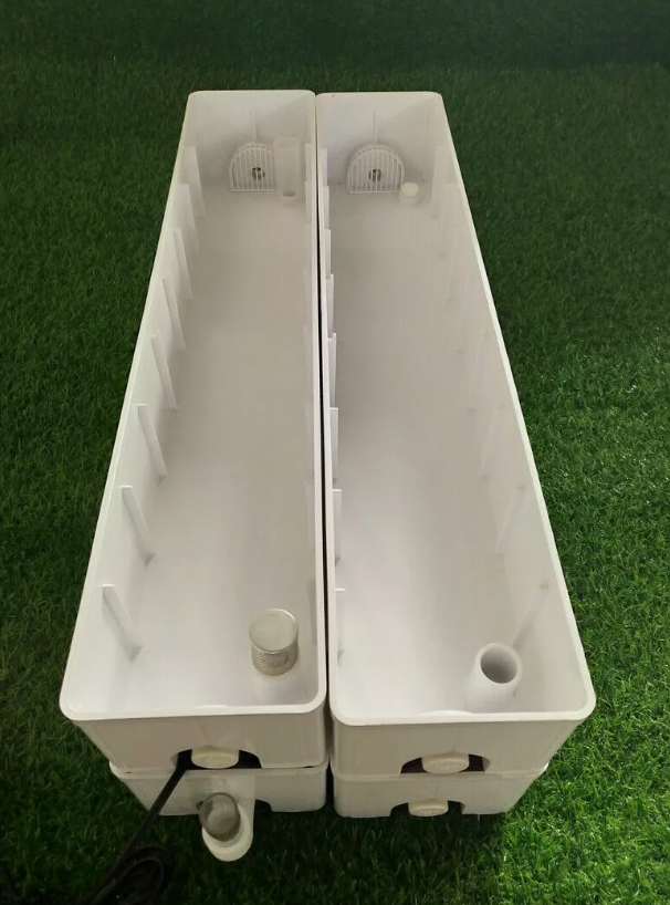 6 Plant Site Square Shape Hydroponic Grow Kit Baskets Grow System with Pump