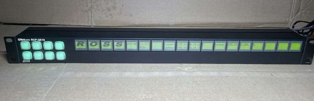 Ross RCP-QE18 Remote Control Panel – 18 Button Broadcast Switcher Panel