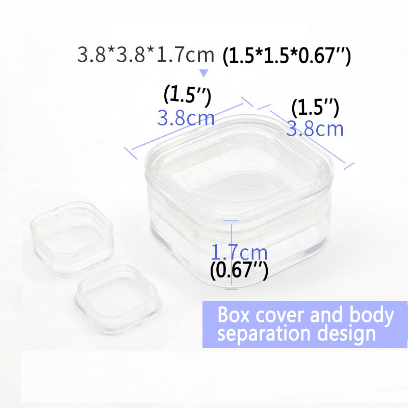 Denture Box Inlay Fragile Hinged Display Membrane Case 6 Pack For False Teeth
