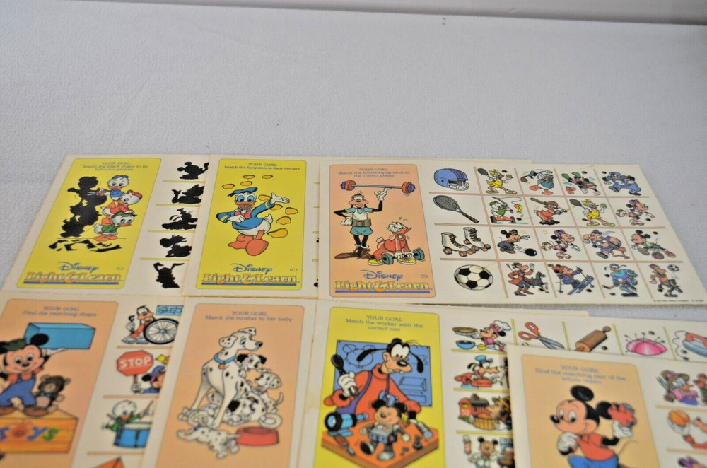 Disney Mickey Mouse Object Matching Lights & Learn Ages 3-6 Works Complete