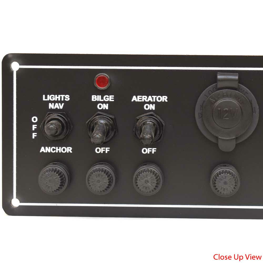Crestliner Boat Toggle Switch Panel 2314315 | Lights Bilge Aerator