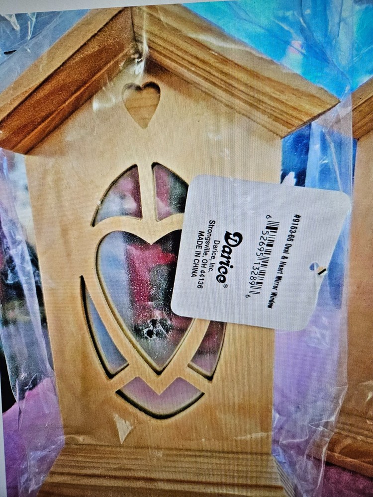 Wooden Items Mirror and birds