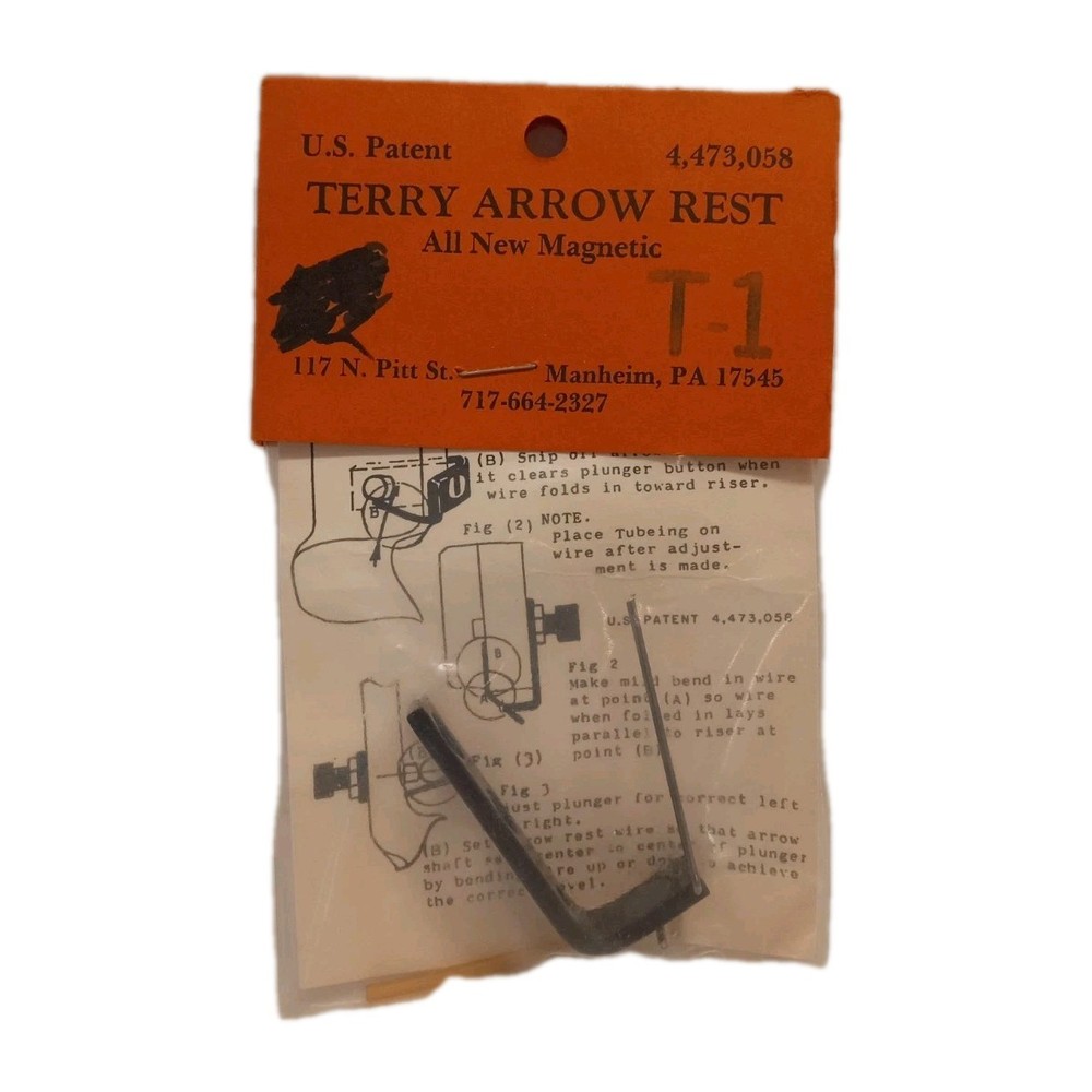 Terry Arrow Rest T-1 Arrow Rest NOS