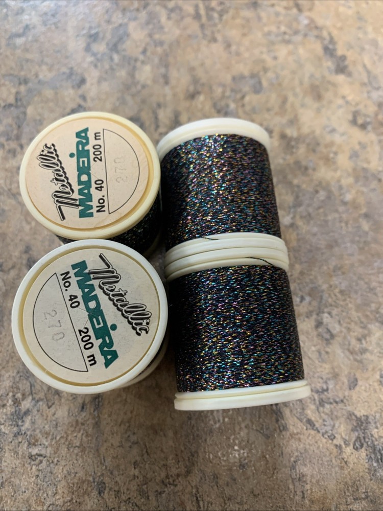4 Spools MADEIRA Metallic Polyester Embroidery Thread 200M , # 270