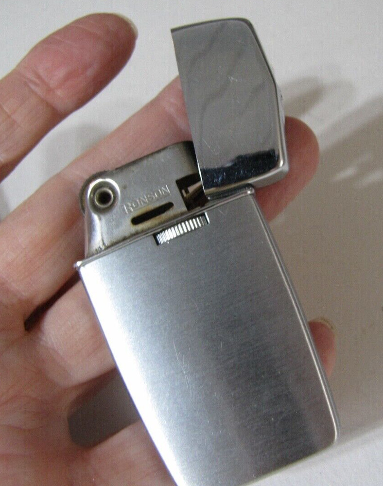 Vintage Ronson Varaflame Windproof Lighter With Case Engraved