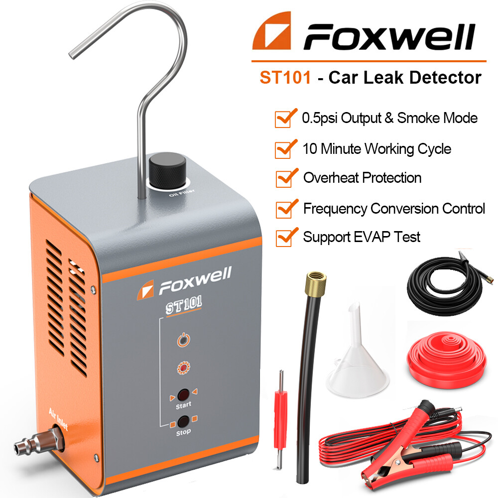 FOXWELL ST101 Vehicle EVAP Smoke Machine Tester Leak Detector Diagnostic Tool