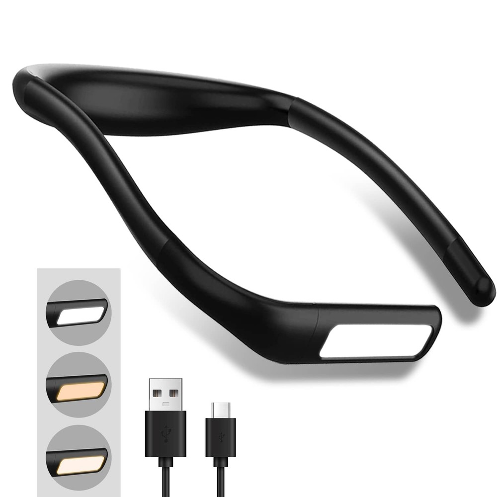 LED Neck Reading Light,Book Lights For Reading In Bed,Adjustable Brightness D...