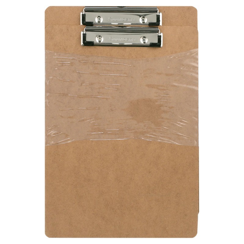 Saunders Hardboard Clipboard - Letter Size with Low Profile Clip, 2 Per Pack ﻿