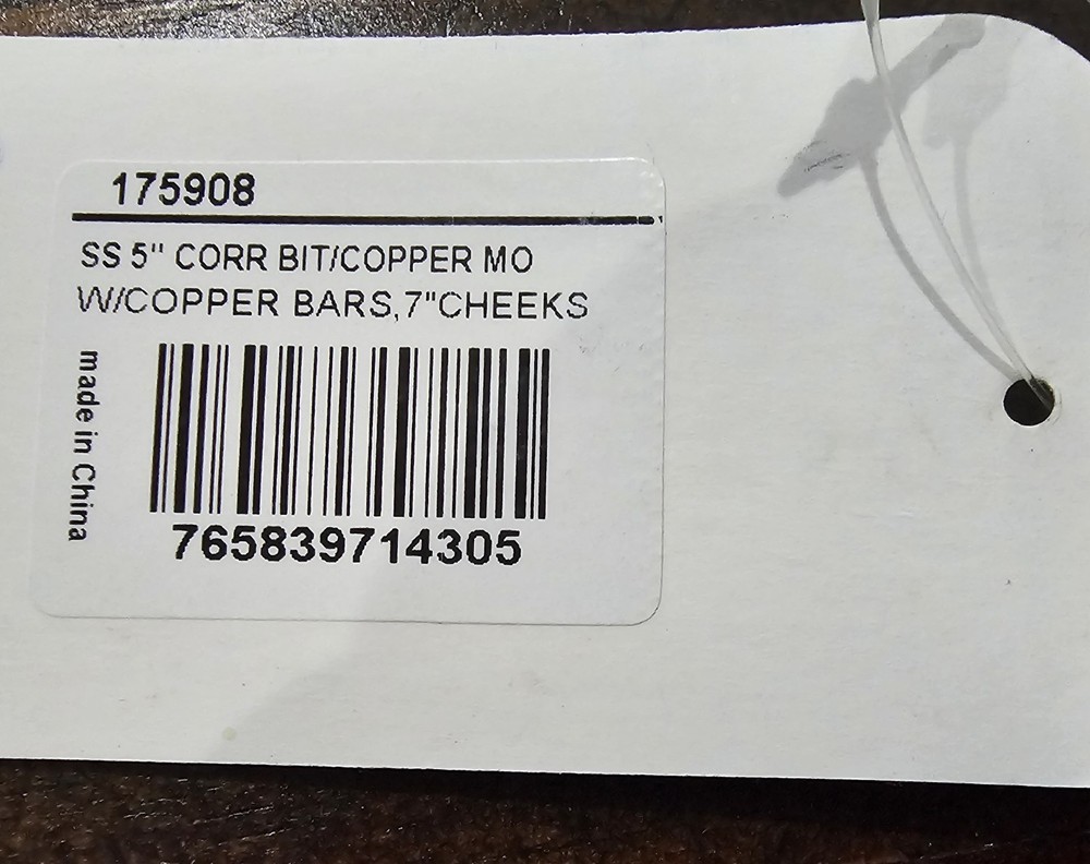 Copper Mouth Ported Correction Horse Bit