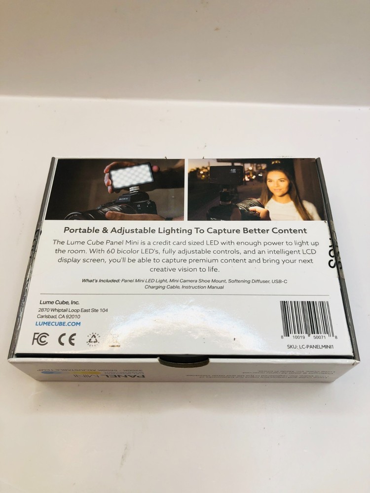 Lume Cube LC-PANELMINI1 5W Bicolor Panel Mini LED - USB C Mini Light Panel