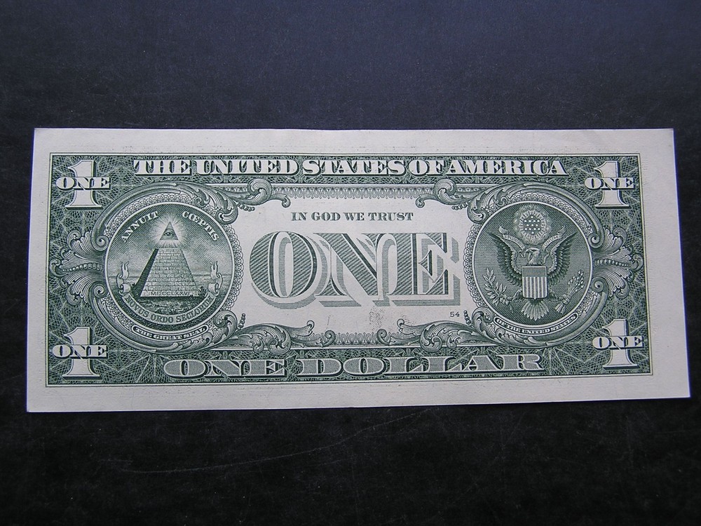 2 2021 $1 Dollar Bill Miscut Misaligned Error Notes One is also a Broken Ladder