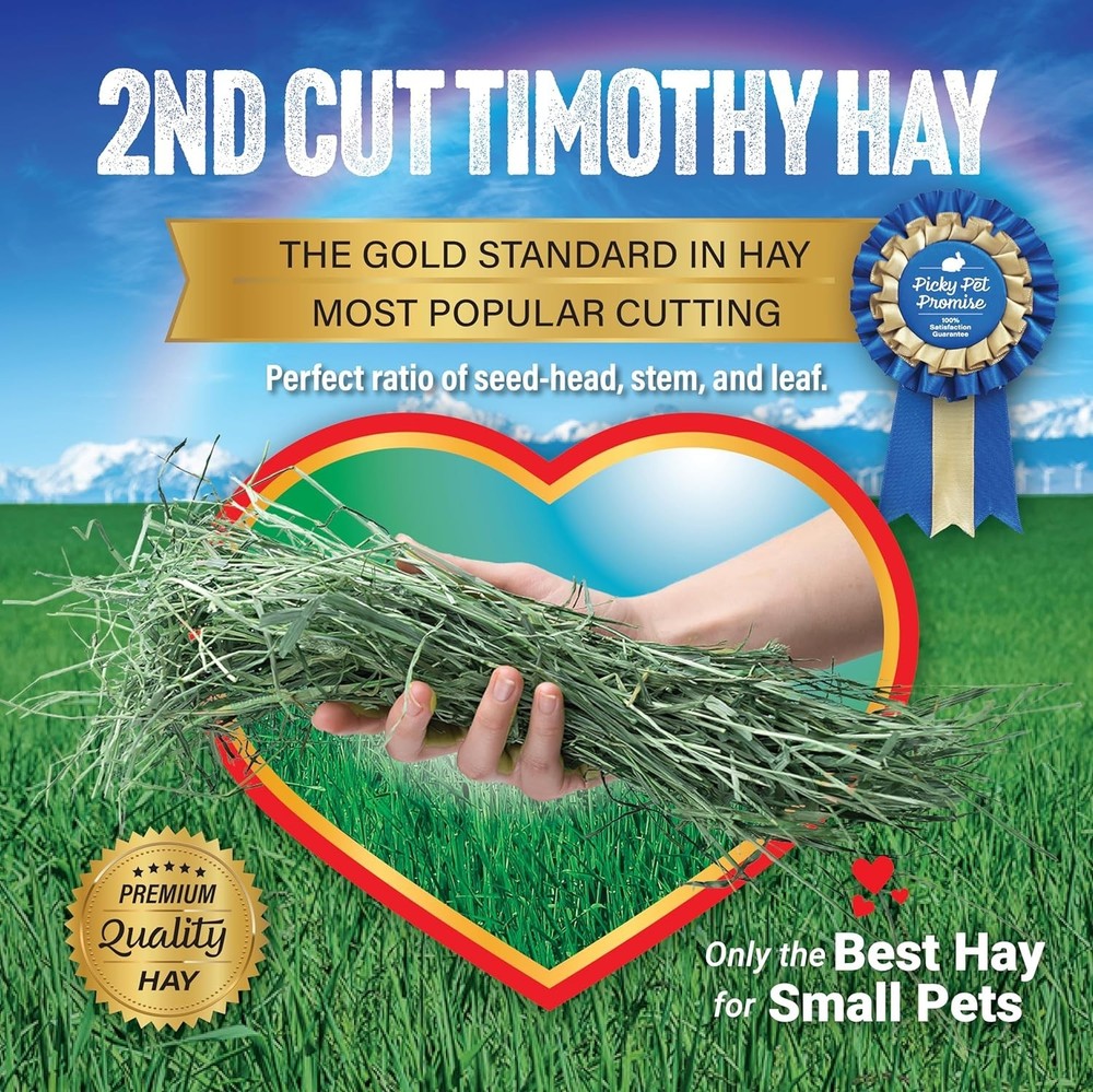 Fresh & Nutritious Timothy Hay for Small Animals, 12 lb