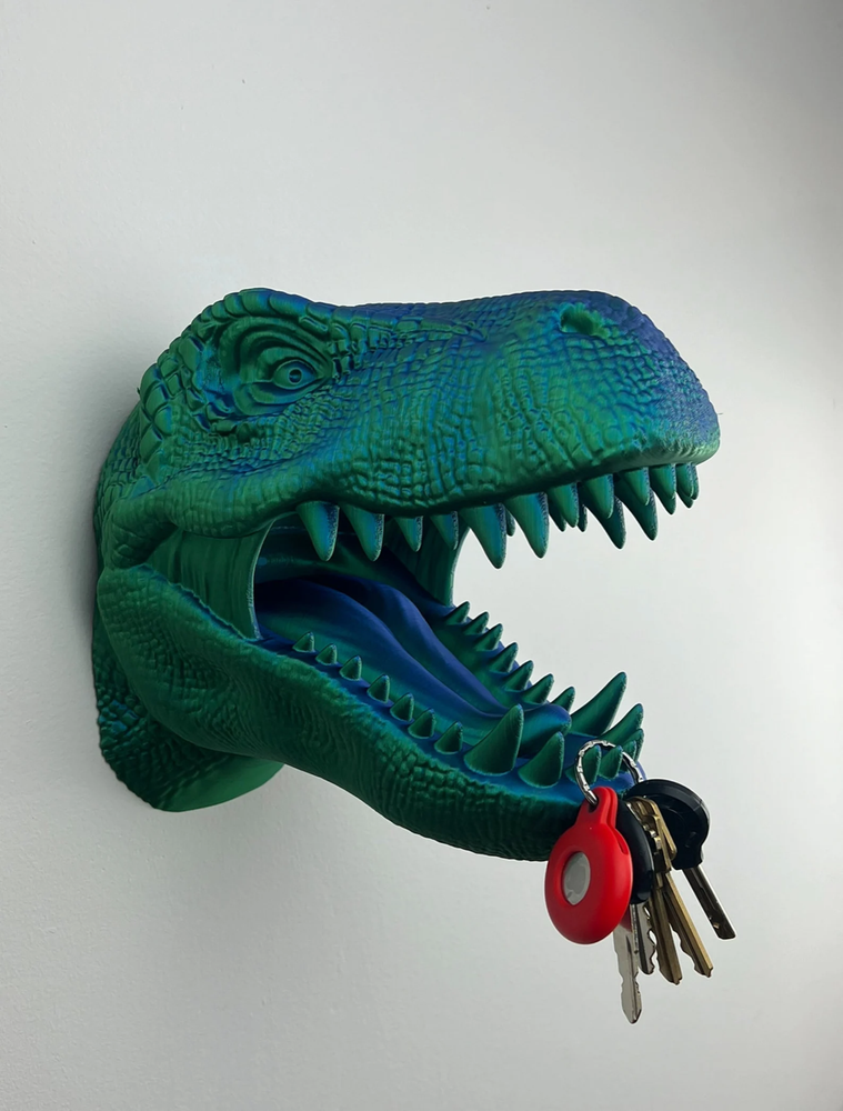 T-Rex Headphone, Controller Wall Holder - Unique Decor Piece