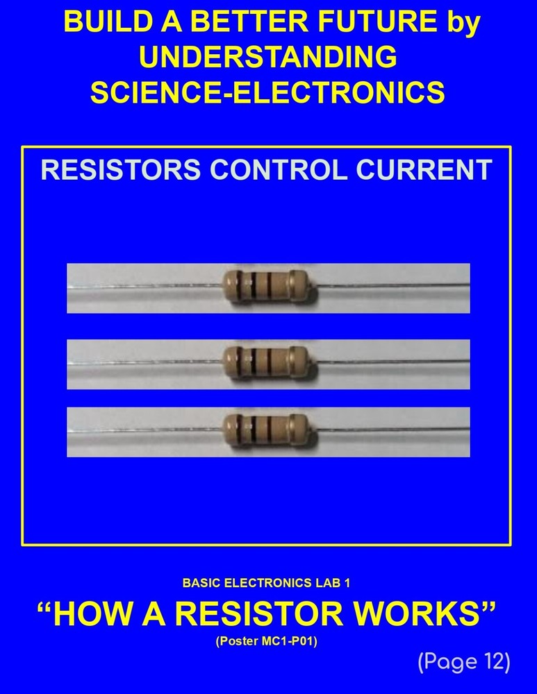5th Grade- Lesson Plan #Exp01 "HOW A RESISTOR WORKS" Science-Electronics