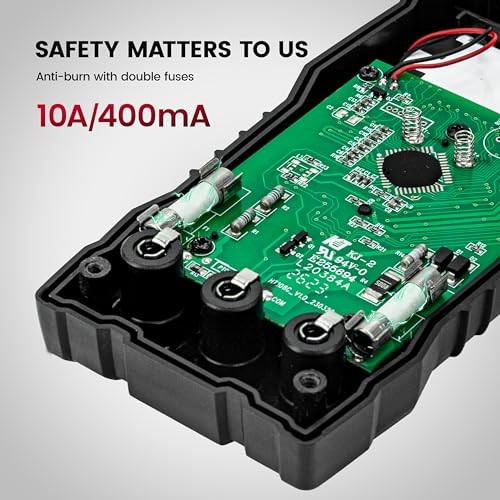 Digital Multimeter with Case, DC AC Voltmeter, Ohm Volt Amp Test Meter KM100