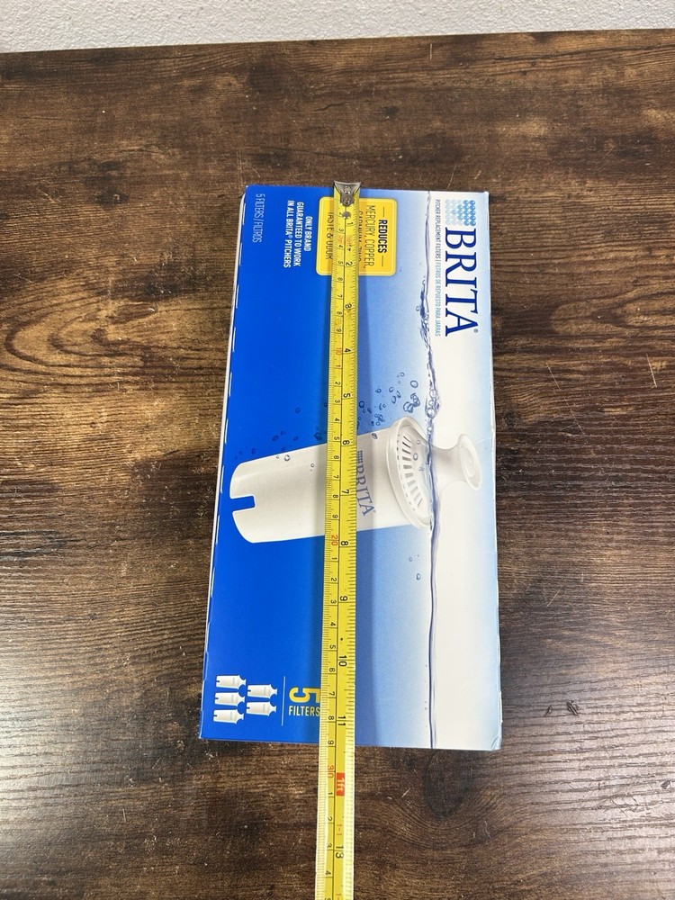 New Brita Water Pitcher Standard Replacement Filters ( 5 Pack ) ~Sealed~