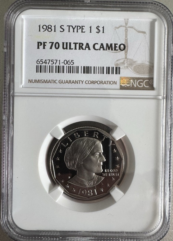 Susan B Anthony Proof Set Collection NGC