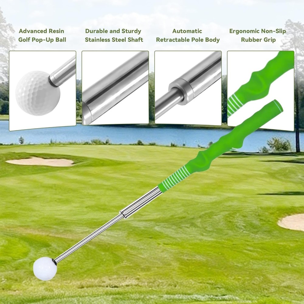Retractable Golf Swing Training Aid Golf Swing Trainer Portable Grip Trainer US