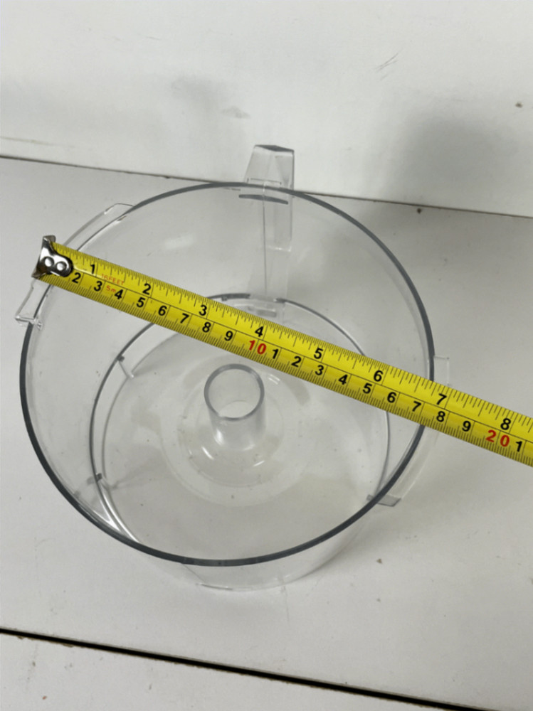 Hamilton Beach Food Processor Replacement Bowl Clear Plastic 6.5 inch 702R