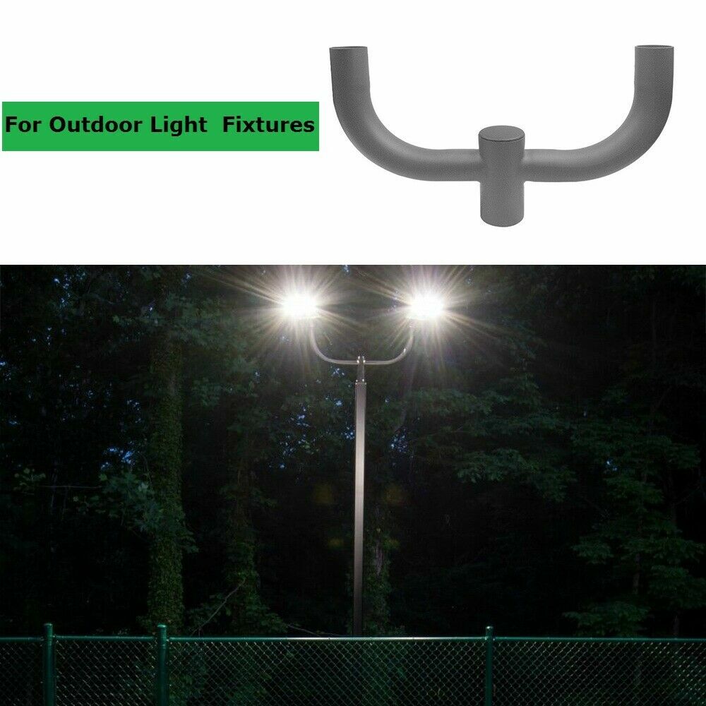 Bullhorn Pole Light Bracket Adapter Light Fixture Mount, Pole Top Mount Bracket