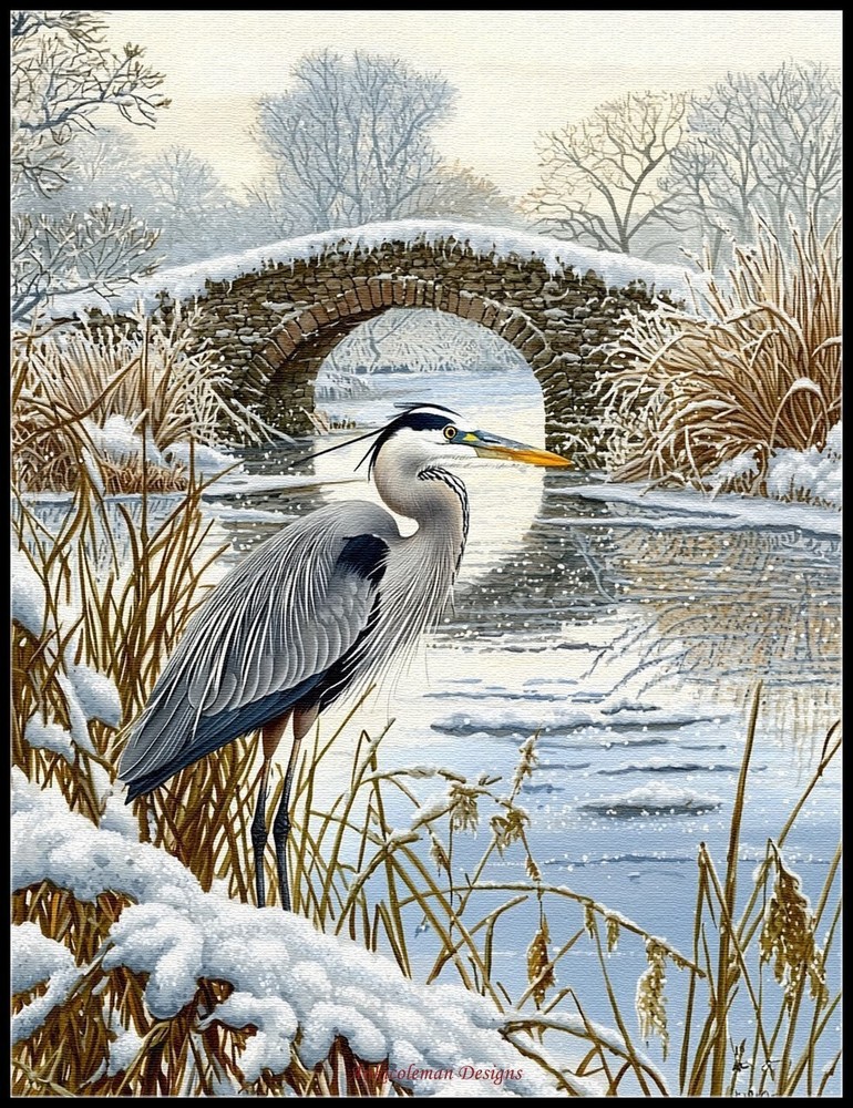 Stillness by the Water - DIY Chart Counted Cross Stitch Patterns Needlework DMC