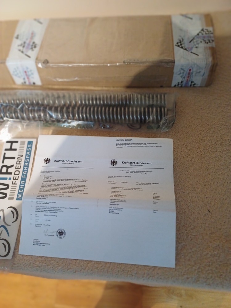 WIRTH Progressive Fork springs