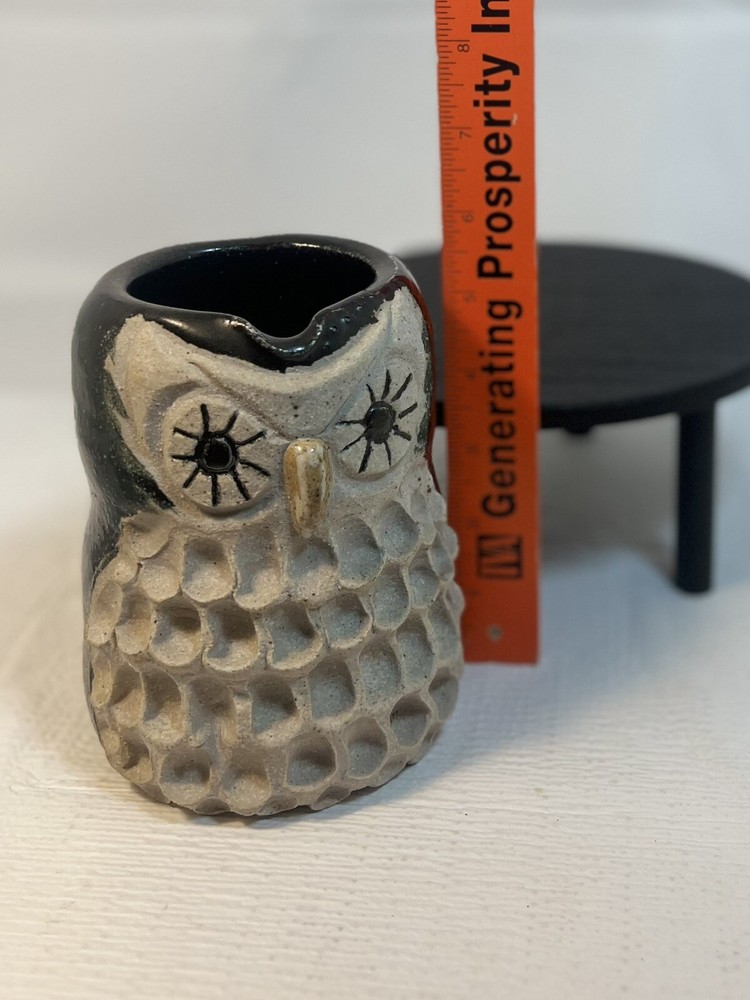 Adorable Handmade Pottery Owl Water Pitcher