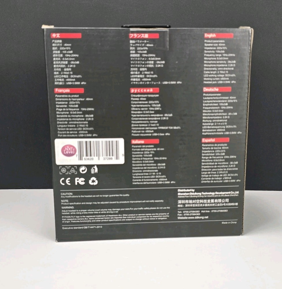 PYTHON FLY G9000 MAx Stereo Gaming Headset for PS4/5 PC Xbox Noise CANCEL