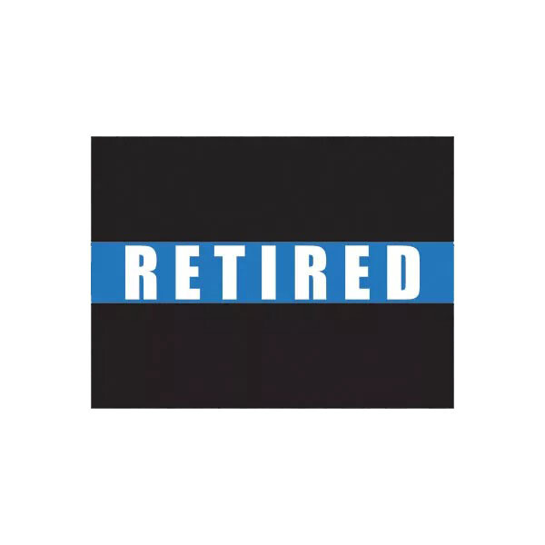 Thin Blue Line Retired Flag Sticker