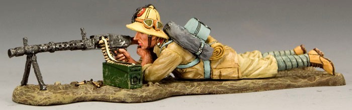 KING & COUNTRY ITALIAN FORCES IF020 PRONE MACHINE GUNNER