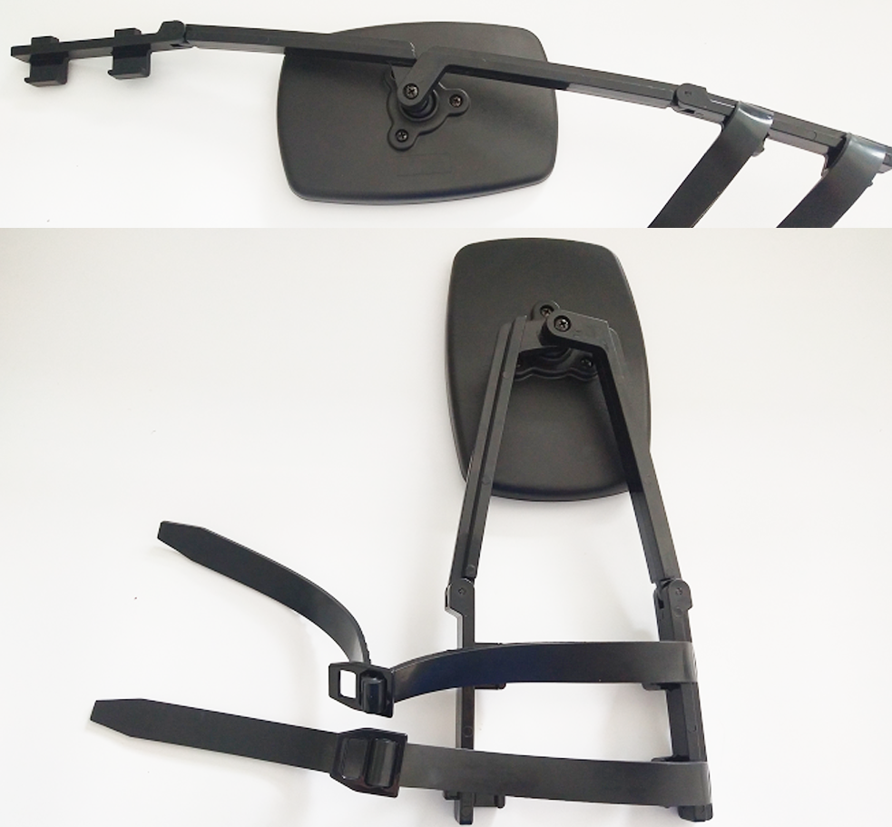 2 Pcs Extension Clip-On Towing Mirror Side Mirror For Trailer Hauling Adjustable