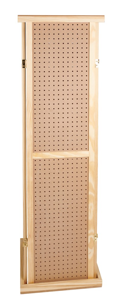 5'H Rotating Pegboard Display Tower with Base and Top