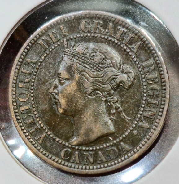 1892 Canada Large Cent - OBV #4 - Higher Grade - Light Scratches