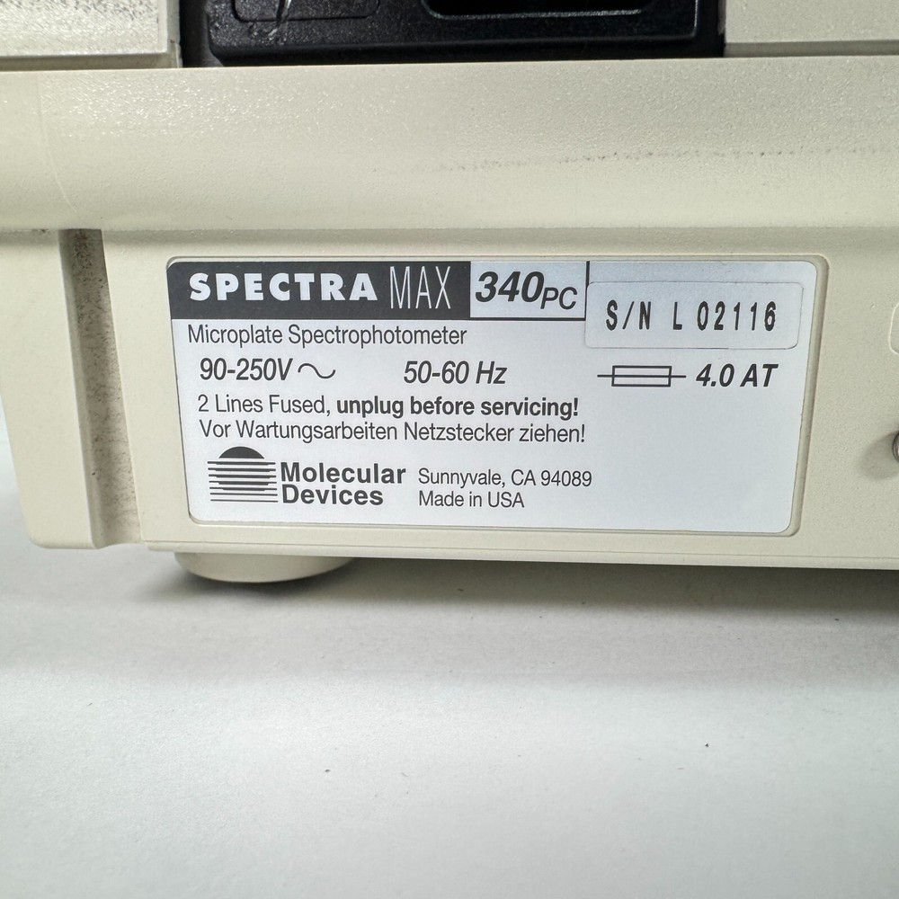 🚀Molecular Device SpectraMAX 340PC HighPerformance Absorbance Microplate Reader