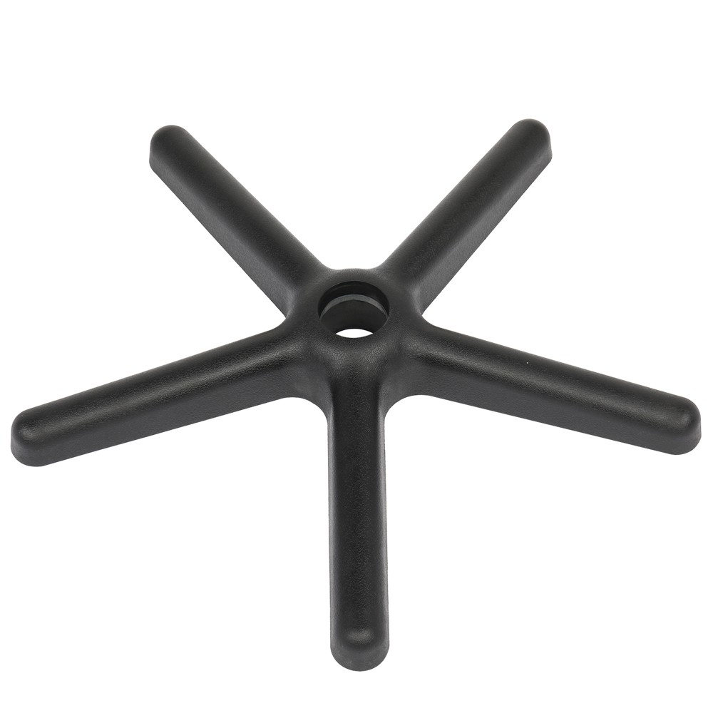 Round Stool Plastic Arch Feet Rotation Bar Stool Black