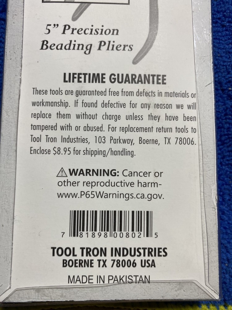 Tool Tron Bent Nose 5" Precision Beading Pliers