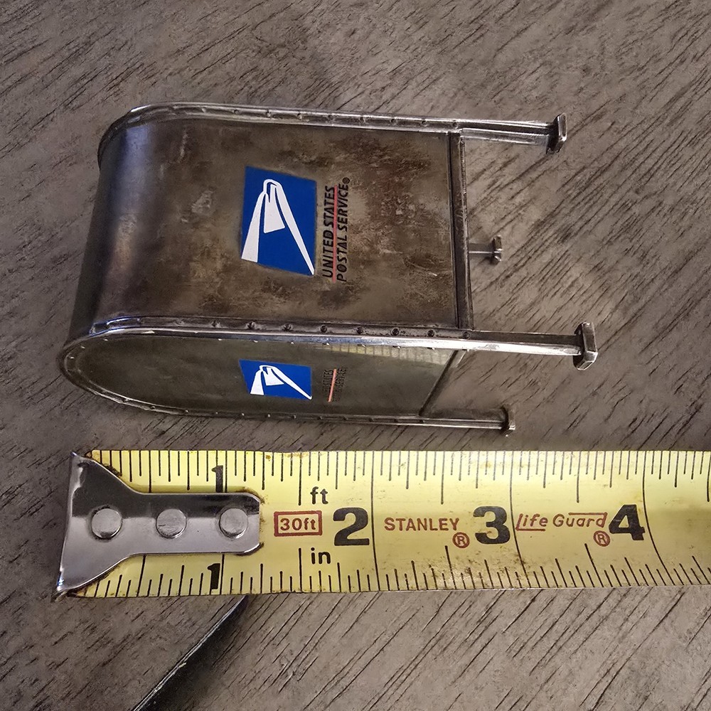 Vintage Godinger Silver Stamp Roll Dispenser Mini Postal Mailbox