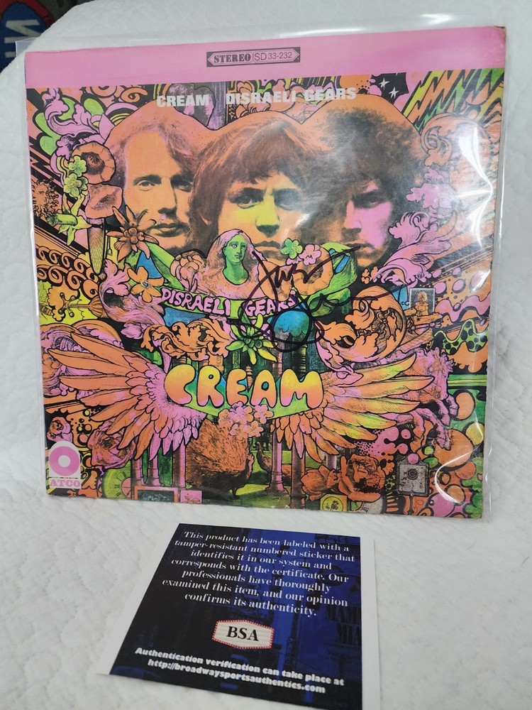 Jack Bruce AUTOGRAPHED Disraeli Gears